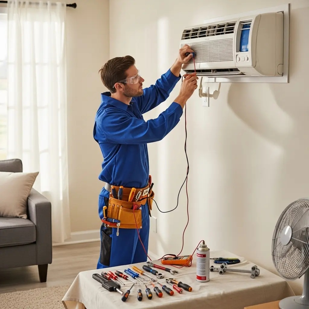 Ahmetli Hotpoint Hotpoint klima gaz dolumu ve bakım – Enerji verimliliği artırıldı. - Teknik servis örneği